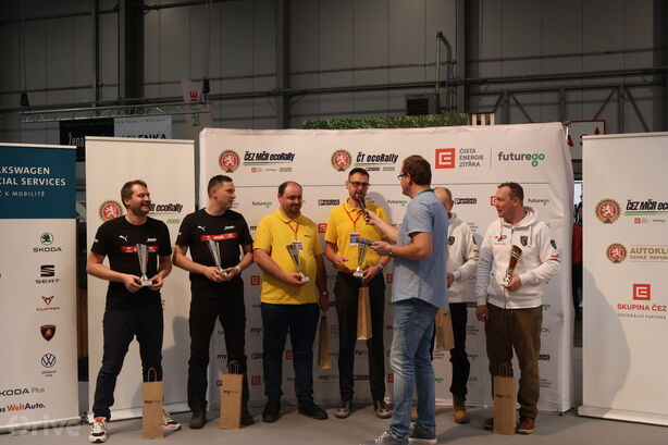 Předávání pohárů v hodnocení spotřeby