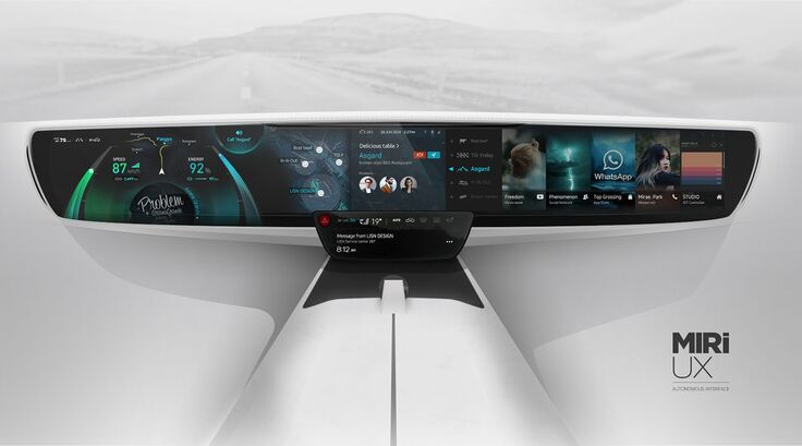 Přístrojová deska MIRi UX