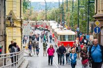 Průvod historických tramvají Praha