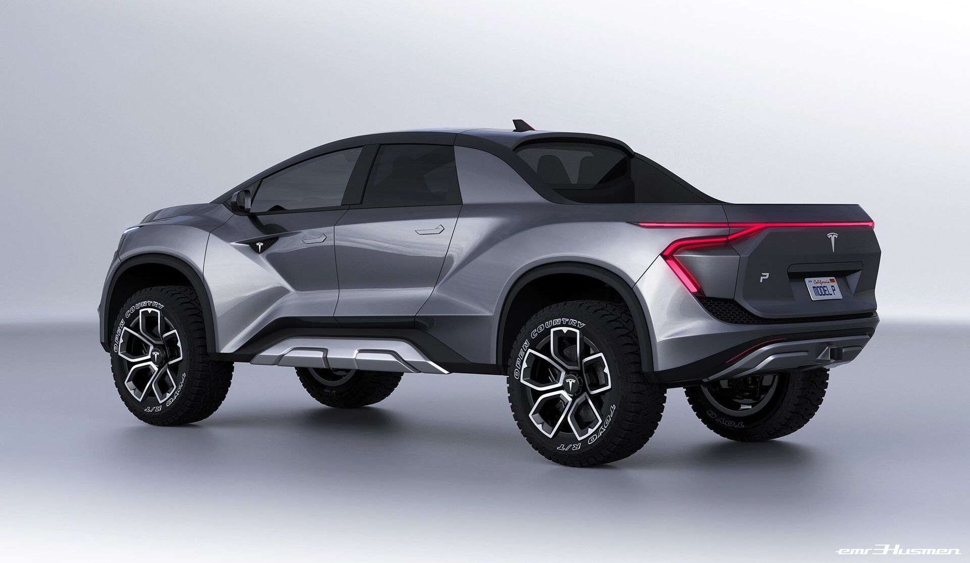 Render picku-upu od Tesly