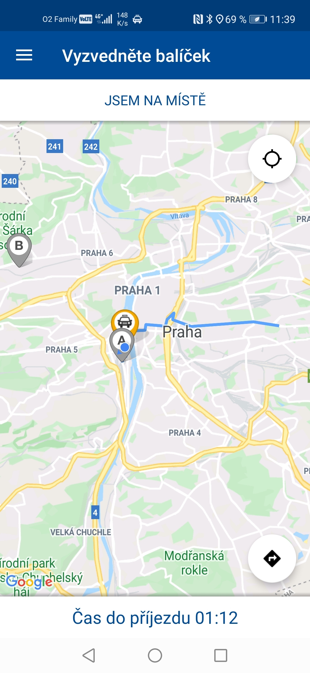 Řidičská aplikace Liftago