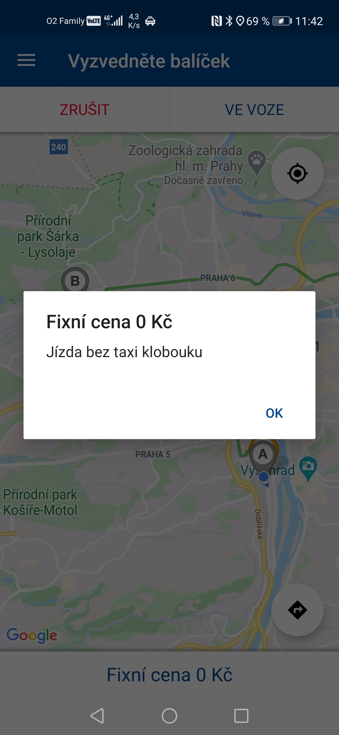 Řidičská aplikace Liftago
