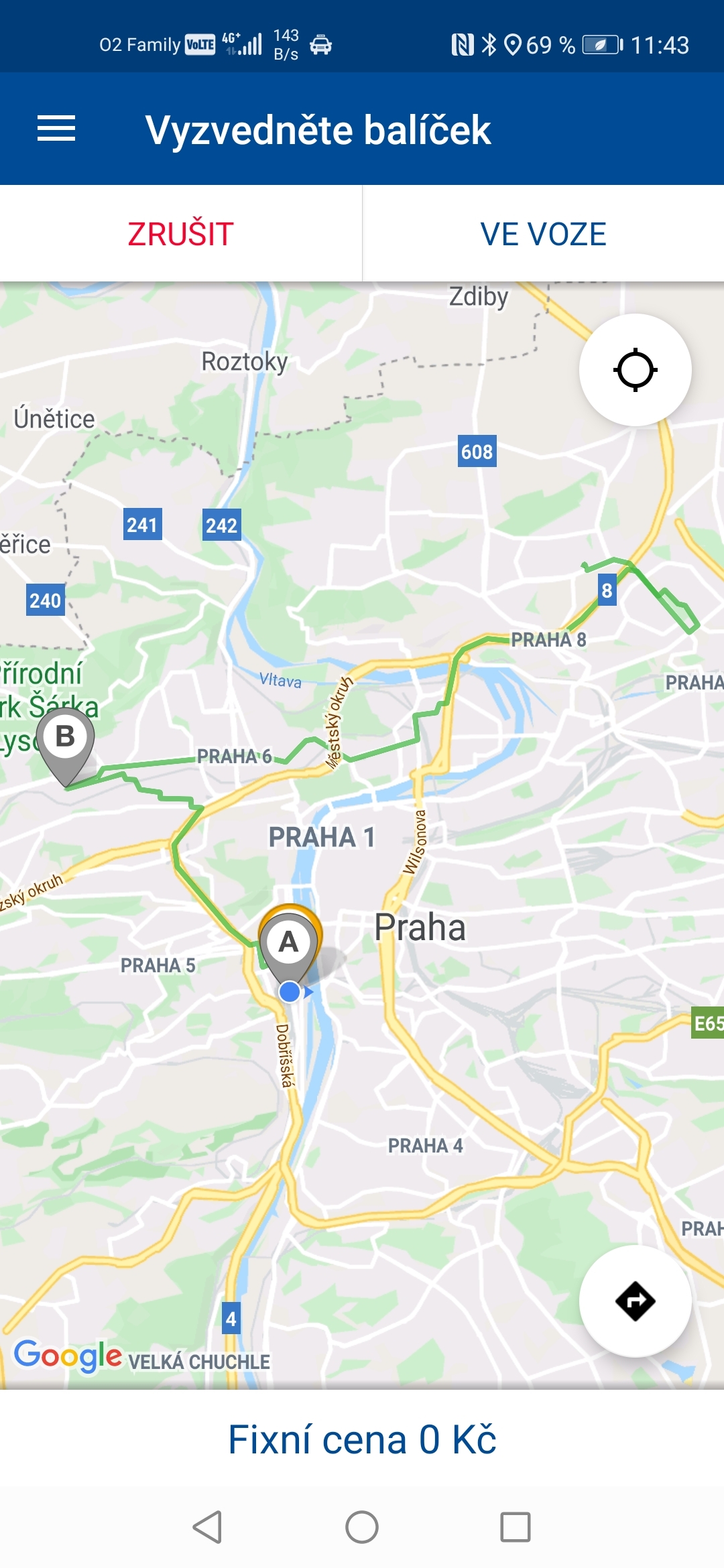 Řidičská aplikace Liftago