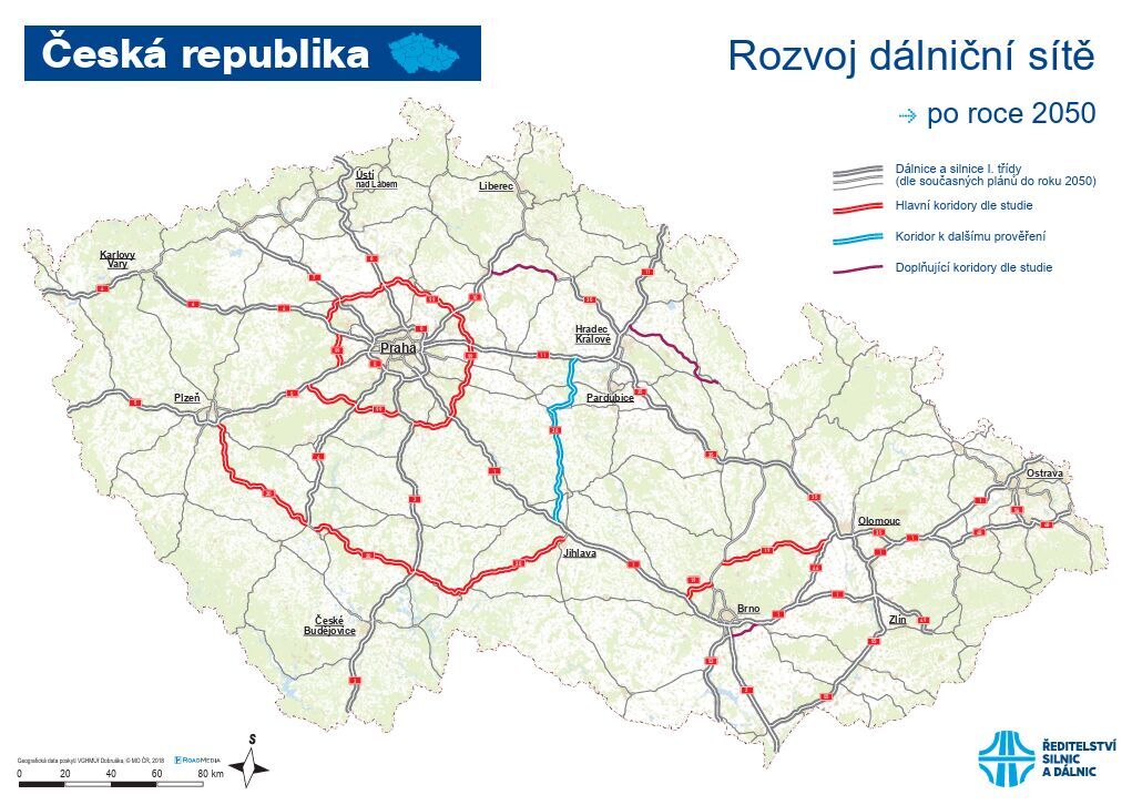 Rozvoj dálniční sítě po roce 2050