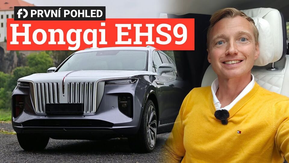 Už jezdí v Česku! Projeli jsme luxusní rudou vlajku Hongqi E-HS9 v Děčíně