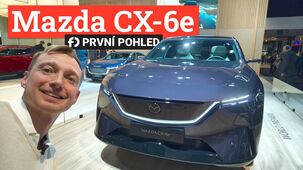 Krásná a elektrická Mazda CX-6e naživo. Mohl jsem i do interiéru!