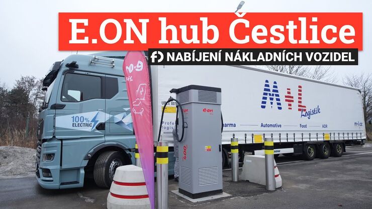 Nabíječky pro elektro-kamiony v Česku. E.ON otevřel druhou