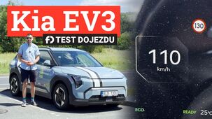 Ujede Kia EV3 dále při rychlosti 110 km/h?