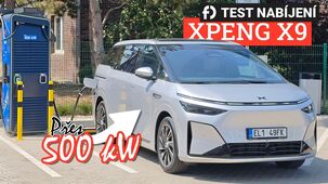 Xpeng X9 – test nabíjení