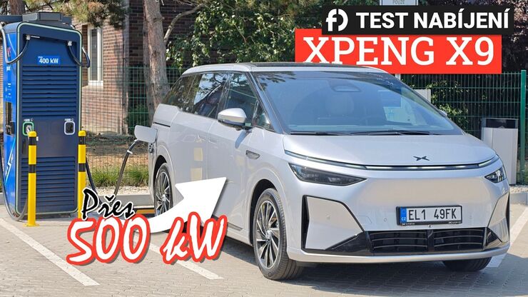 Xpeng X9 – test nabíjení