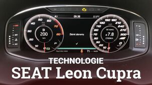 Digitální přístrojový štít SEAT Leon Cupra