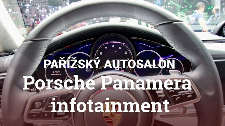 Porsche Panamera infotainment – pařížský autosalon 2016