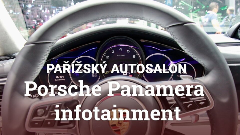Porsche Panamera infotainment – pařížský autosalon 2016