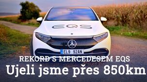 S Mercedesem EQS jsme ujeli 853 kilometrů na jedno nabití – Vytvořili jsme 3 rekordy padly během jedné jízdy