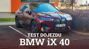 BMW iX 40 s menší baterií – test dojezdu