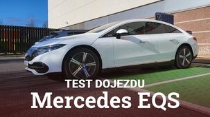 Kolik ujede Mercedes EQS na dálnici v zimě?