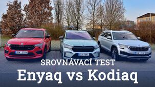 Škoda Enyaq vs. Škoda Kodiaq. Elektřina, nafta nebo benzín? – Porovnání spotřeby i prostoru