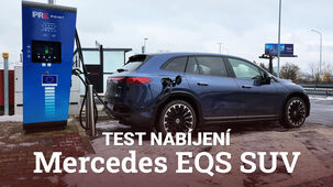Mercedes-Benz EQS SUV – test nabíjení