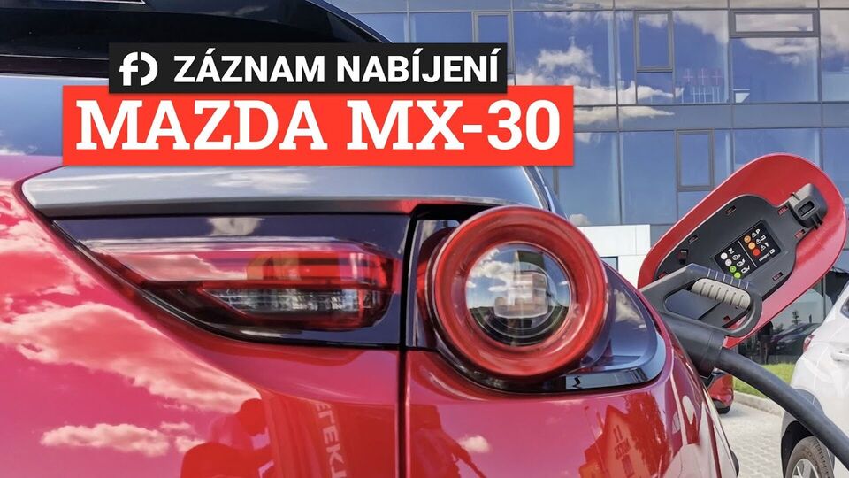 Mazda MX-30 – záznam z nabíjení