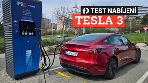Tesla Model 3 Highland – test nabíjení