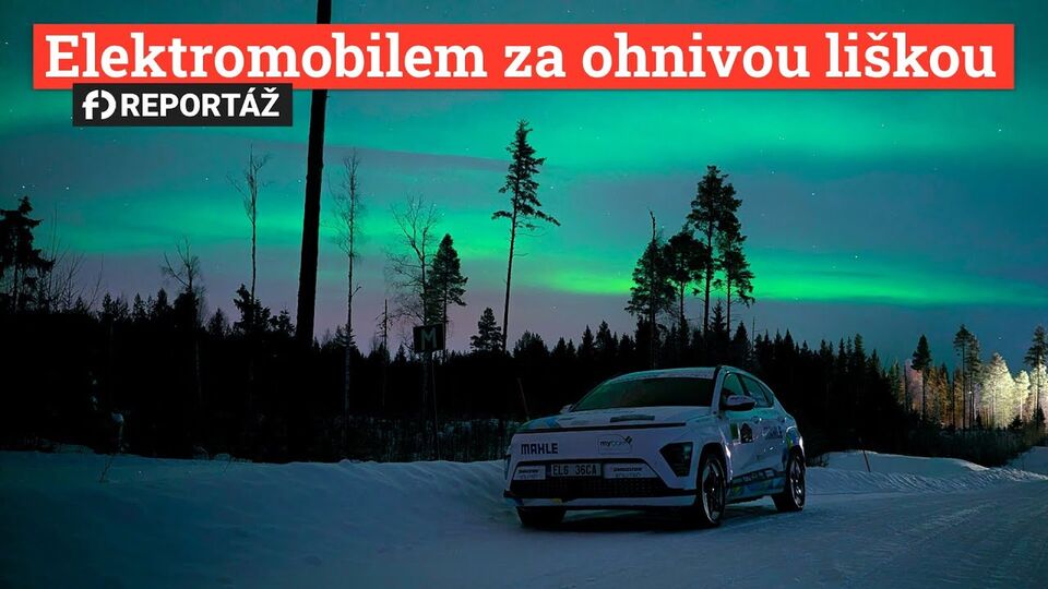 Elektromobilem jsme se vydali v zimě za polární kruh na lov „ohnivé lišky“