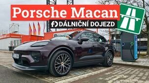 Výkonné Porsche Macan na jarní dálnici. Jak daleko dojede?