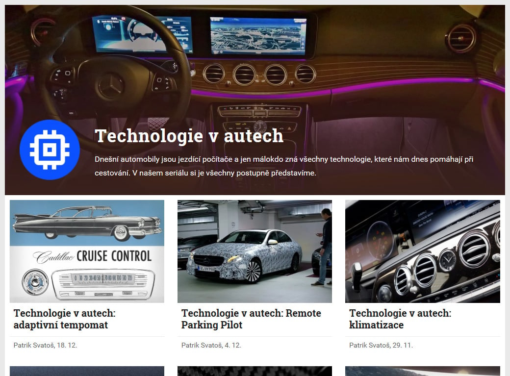 Seriál Technologie v autech na fDrive.cz