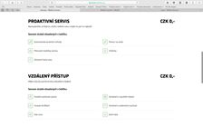 Škoda Connect webové rozhraní