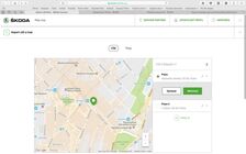 Škoda Connect webové rozhraní