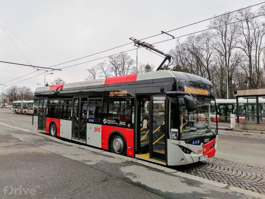 Škoda E´City 36 BB - nabíjecí stopy