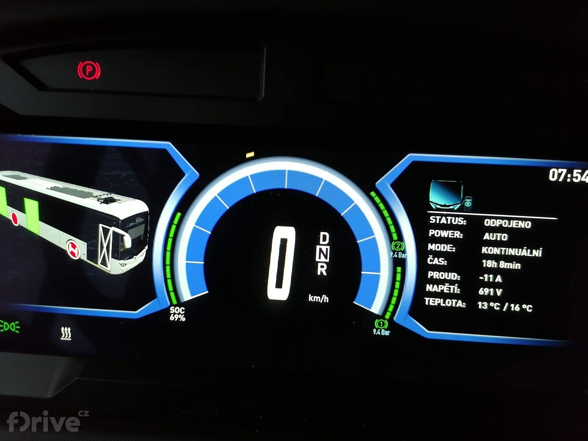 Škoda E´City 36 BB - nabíjení ukončeno