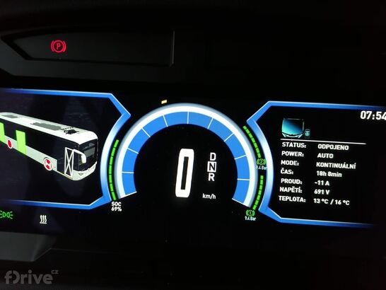 Škoda E´City 36 BB - nabíjení ukončeno