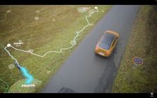 Škoda Enyaq Coupé RS iV, trasa směr Hory Doly