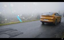 Škoda Enyaq Coupé RS iV, trasa směr Hory Doly