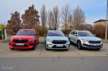 Škoda Enyaq iV vs. Kodiaq RS a Kodiaq TDI