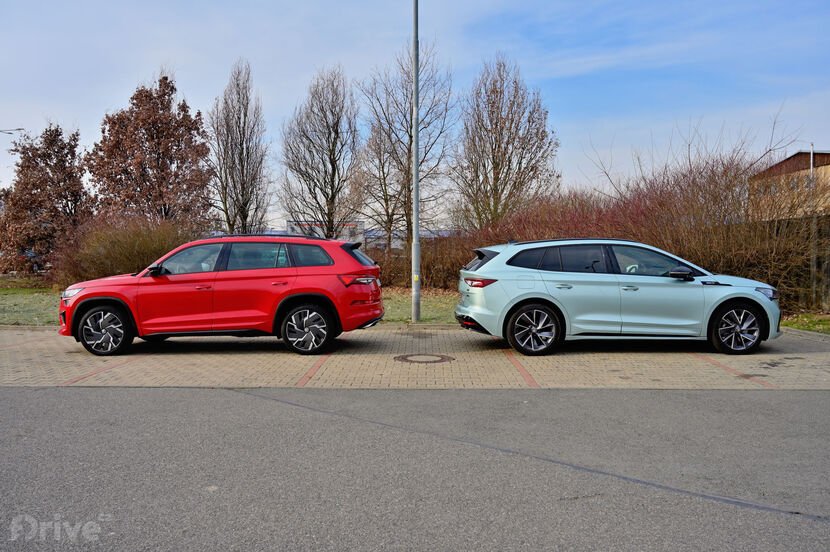 Škoda Enyaq iV vs. Kodiaq RS a Kodiaq TDI