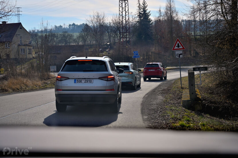 Škoda Enyaq iV vs. Kodiaq RS a Kodiaq TDI