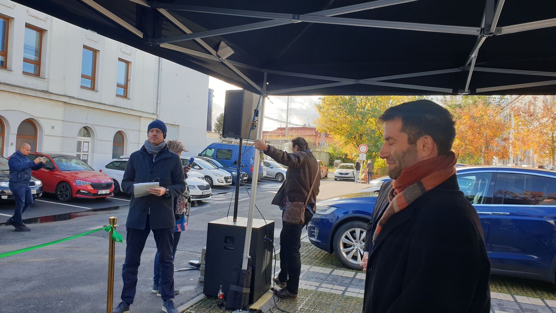 Slavnostní otevření nabíjecího hubu v Lovosicích