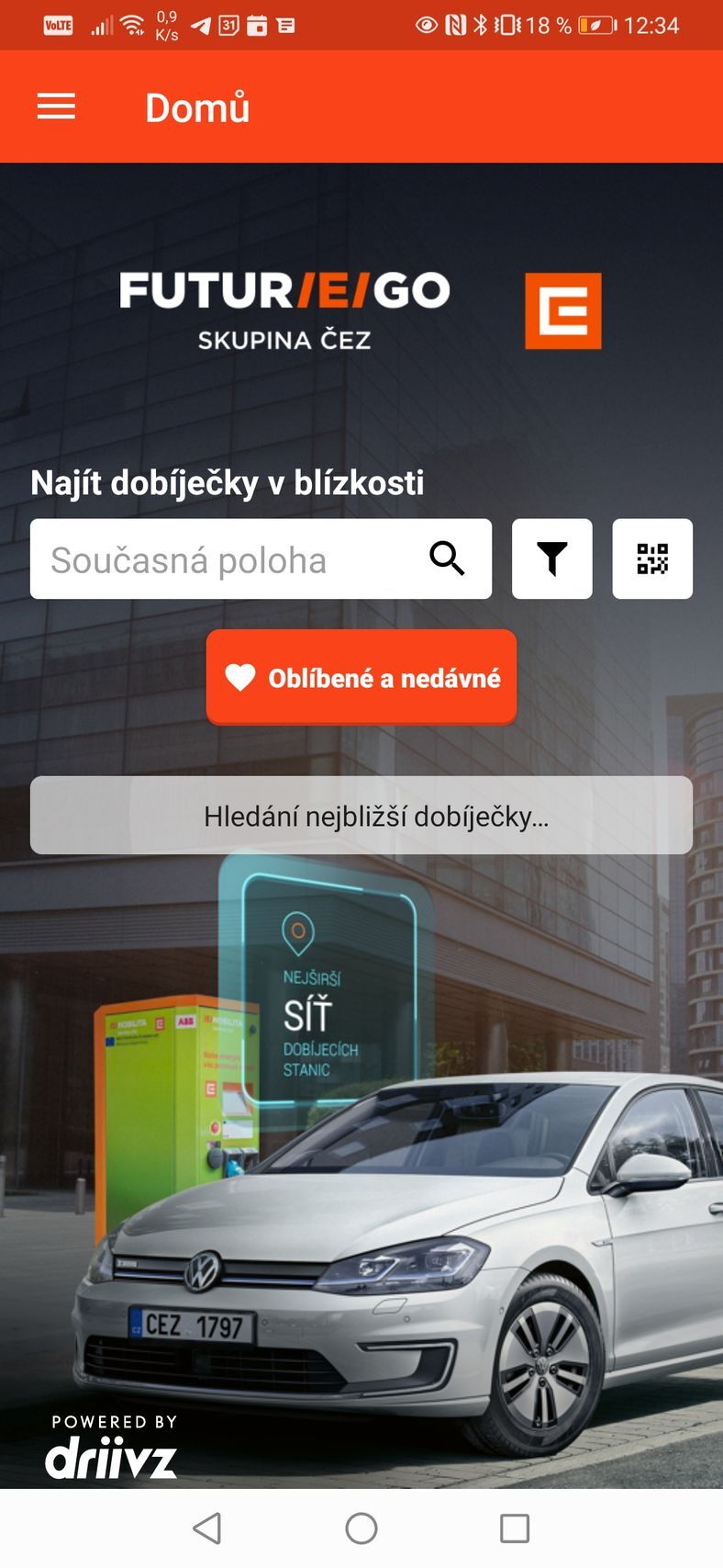 Snímky z mobilní aplikace FUTUR/E/GO