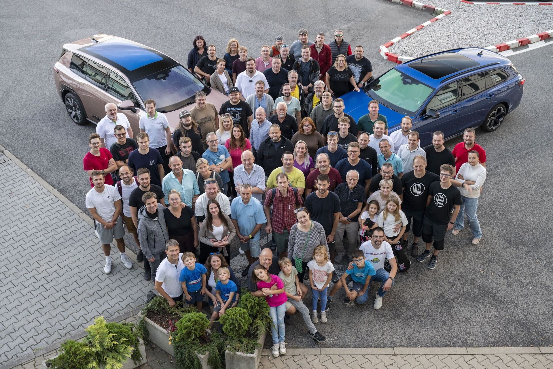 Společná fotografie účastníků v cíli
