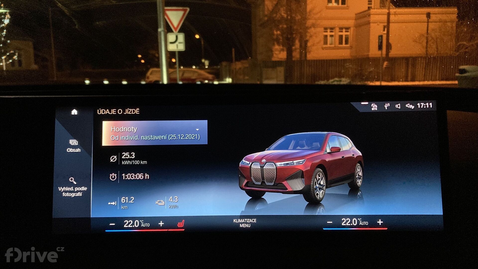 Spotřeba BMW iX po kombinovaném okruhu