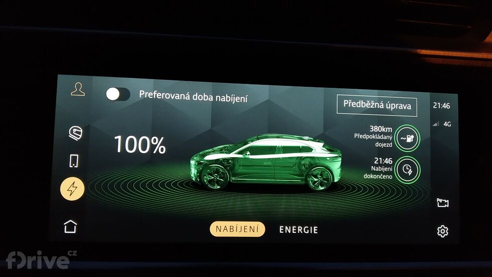 spotřeba vozu Jaguar I-Pace EV400