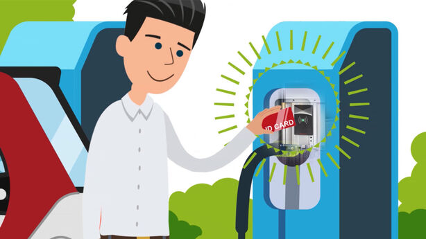 Spouštění nabíjecí stanice RFID kartou