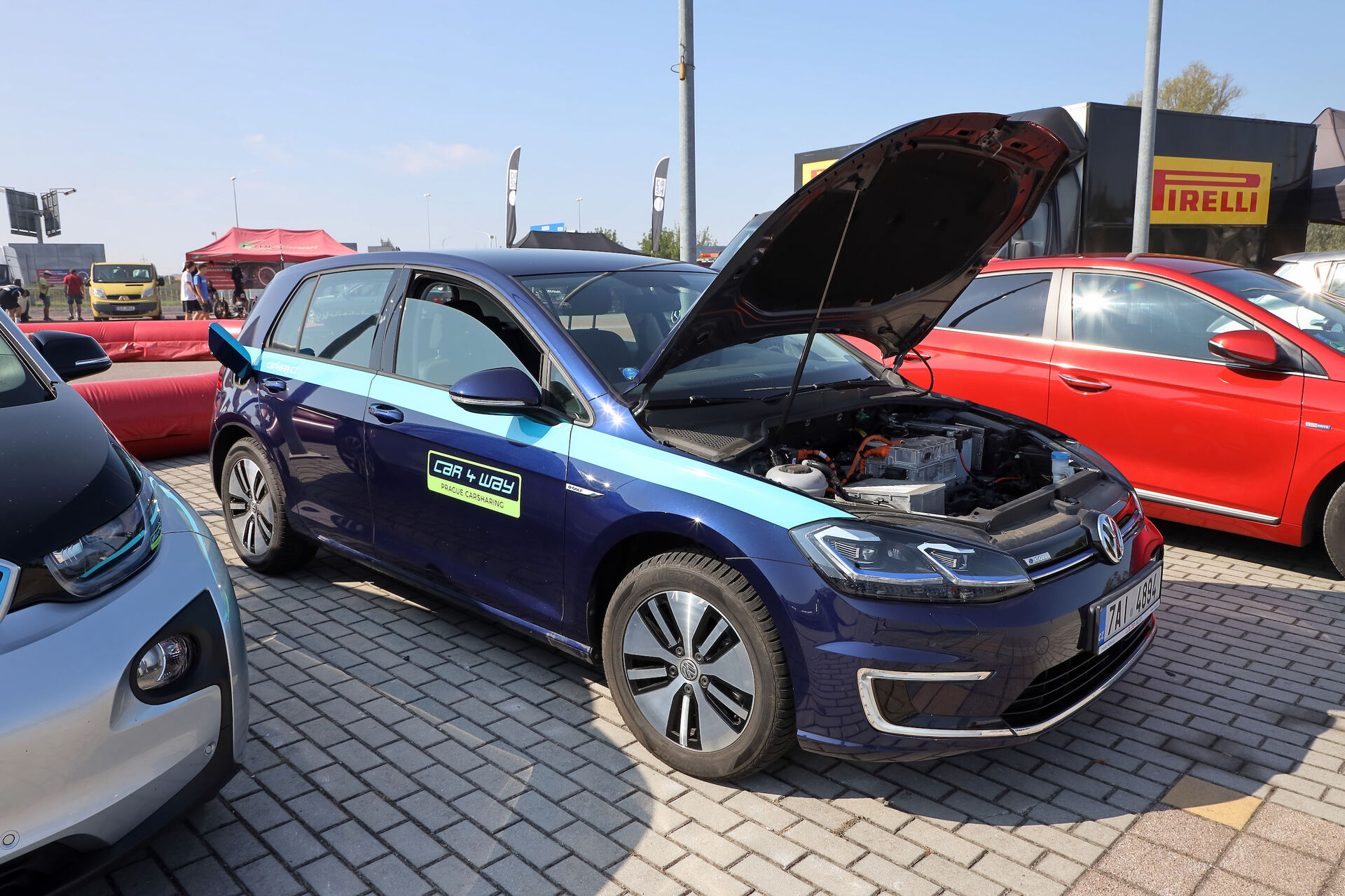 Sraz elektromobilů na Prague Car Festival 2019