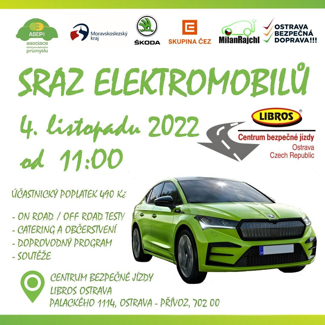 Sraz elektromobilů v Ostravě