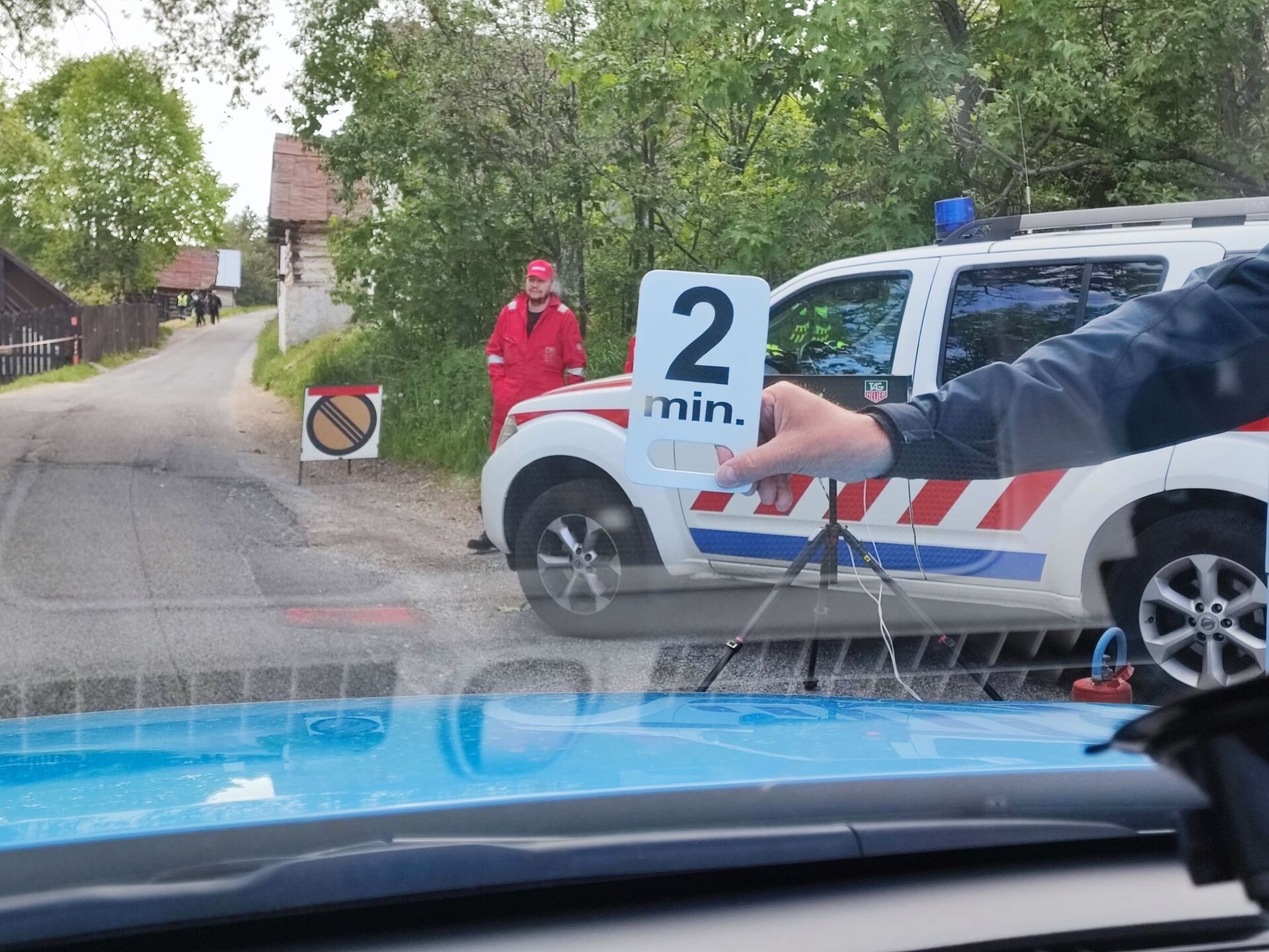 Start jednoho z měřených úseků