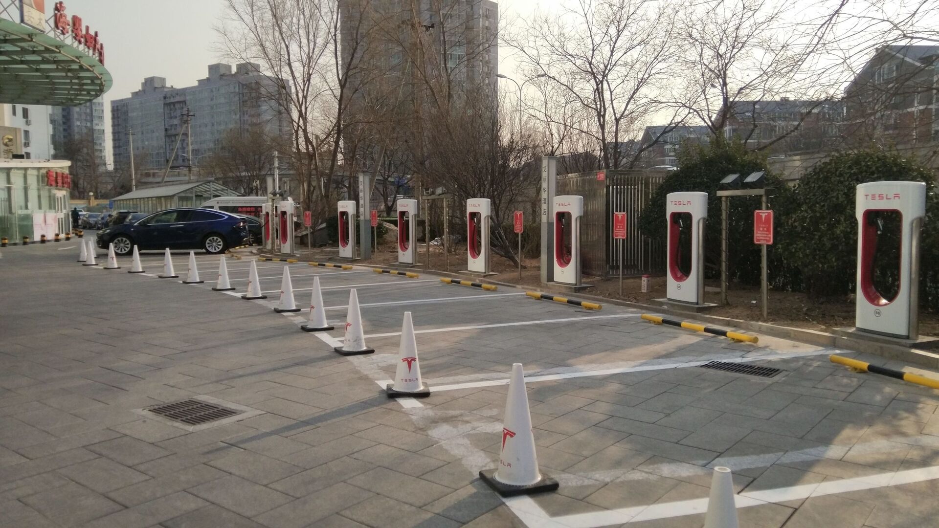 Supercharger v Číně