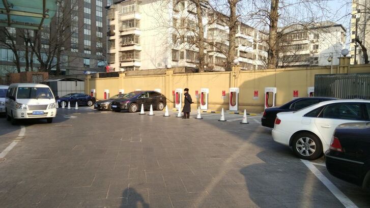 Supercharger v Číně