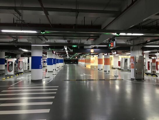 Supercharger v Šanghaji