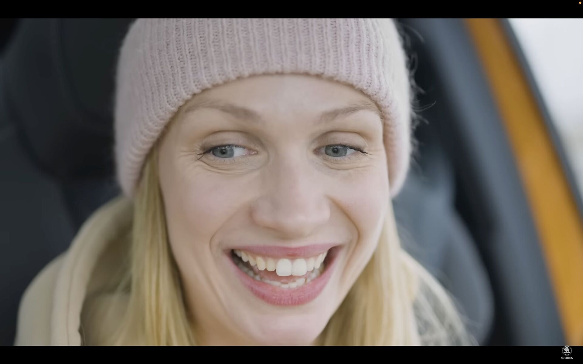 Táňa Malíková ve voze Škoda Enyaq RS iV